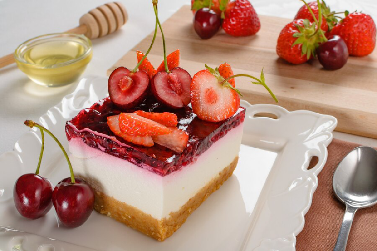 Ingredients for classic cheesecake recipe