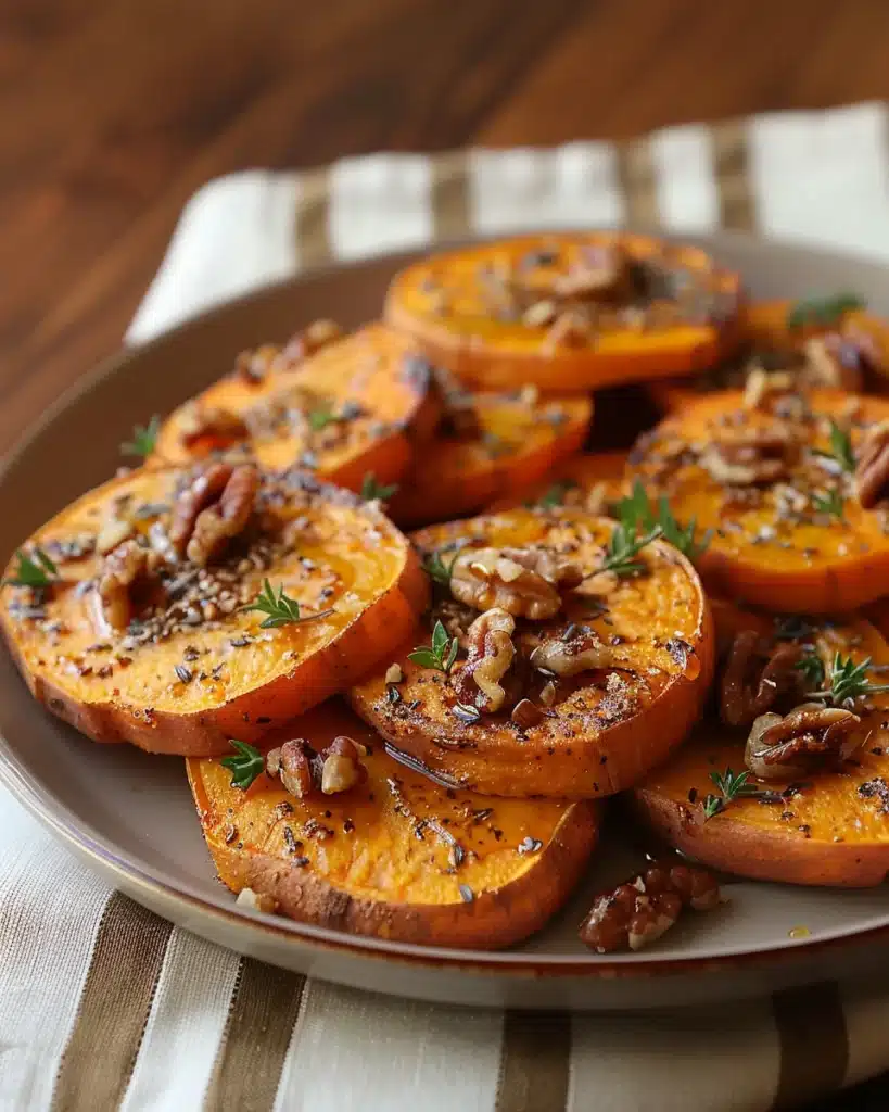 Cinnamon Maple Roasted Sweet Potatoes