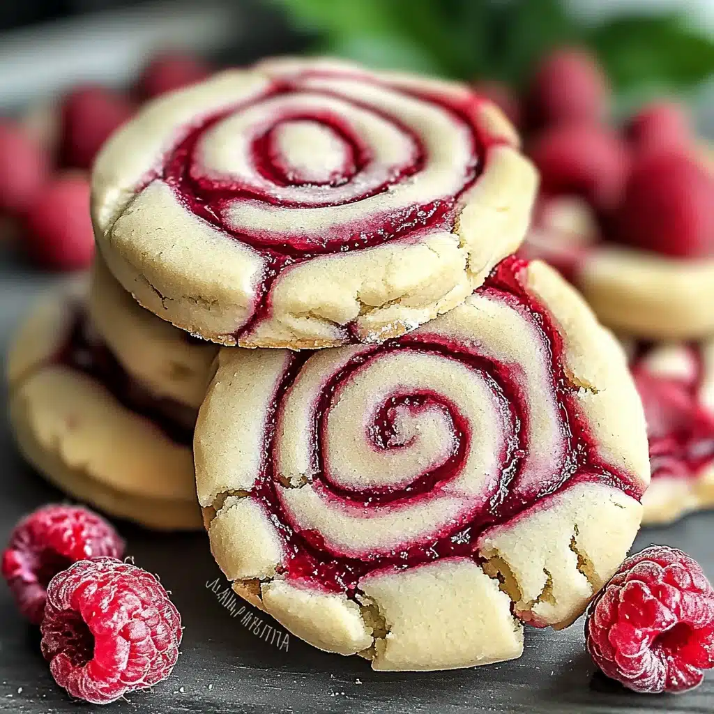 Delicious Raspberry Swirl Shortbread Cookies Recipe - Things Cook