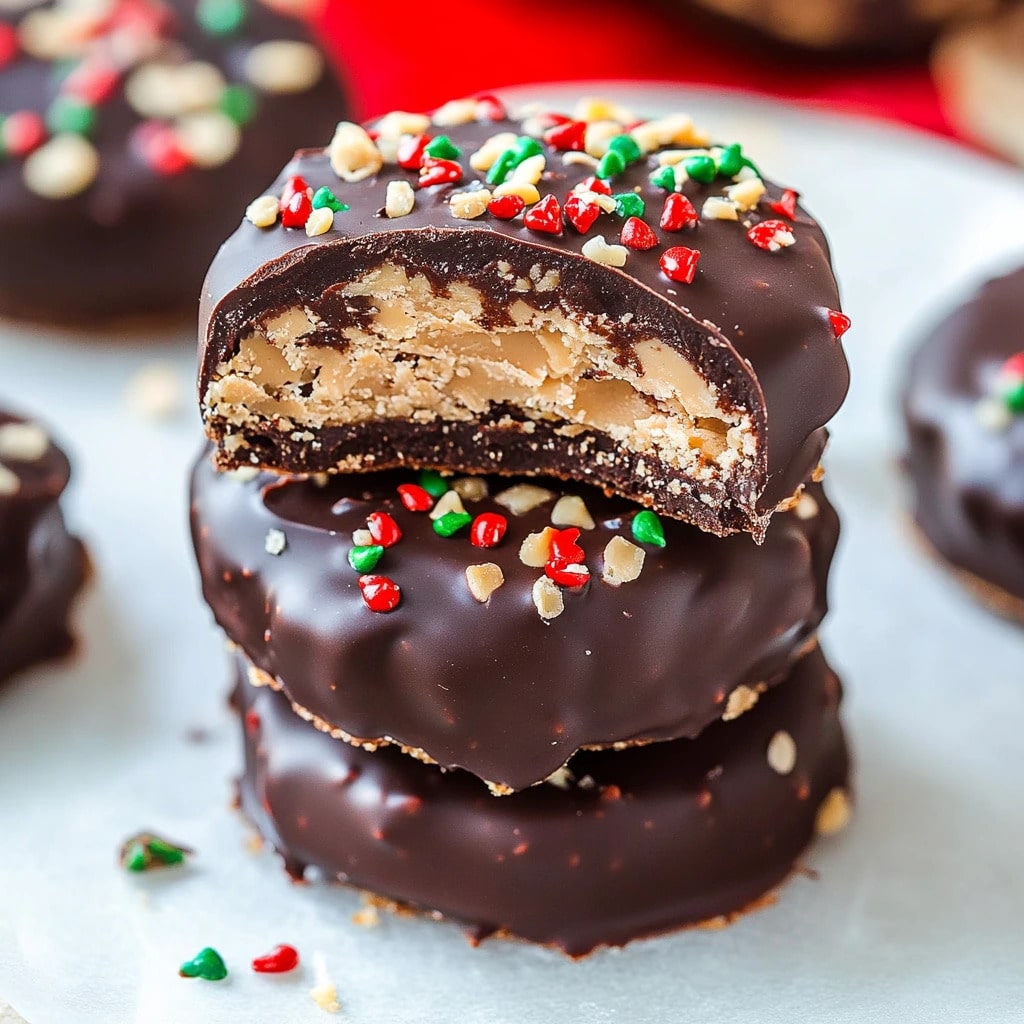 Chocolate Peanut Butter Stacks – Easy No-Bake Treat - Things Cook