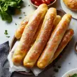 olive garden breadsticks recipe on a cutting board