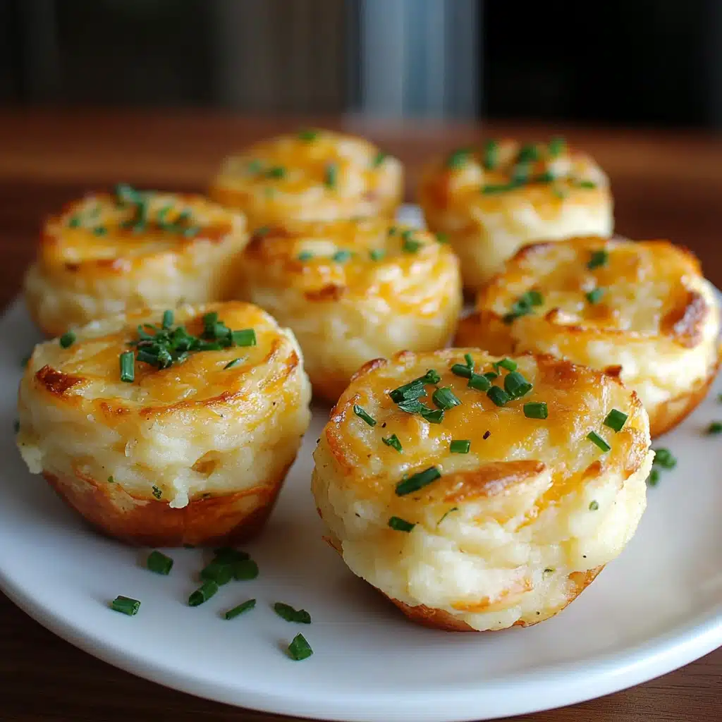 two crab cakes stacked on top of each other with cheese sauce drizzled over them