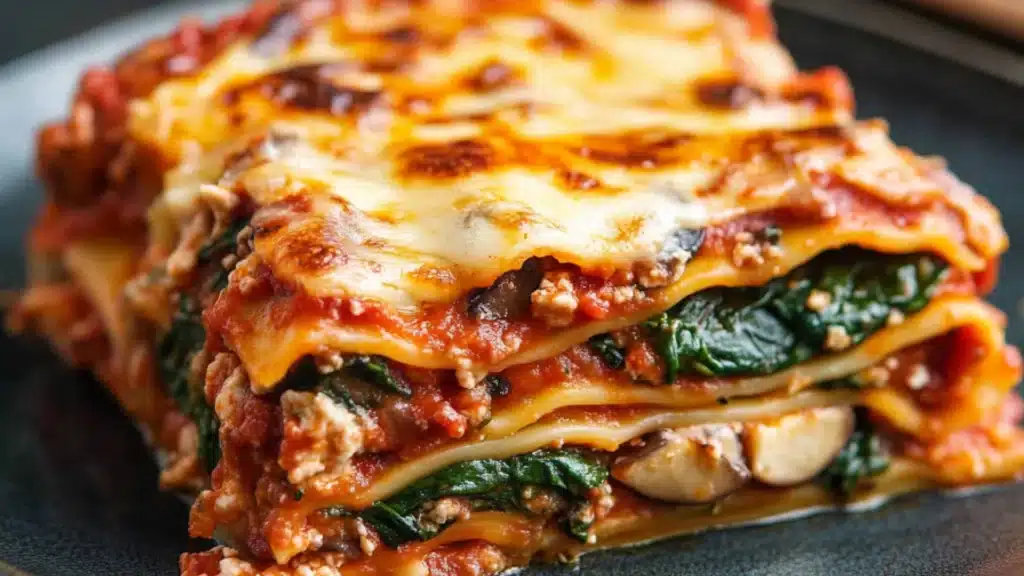 lasagna casserole with creamy and easy veggie lasagna