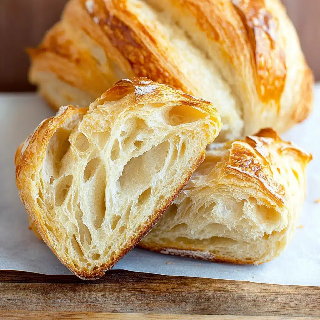 a loaf of bread sitting in a white bowl on top of a blue and white towel
