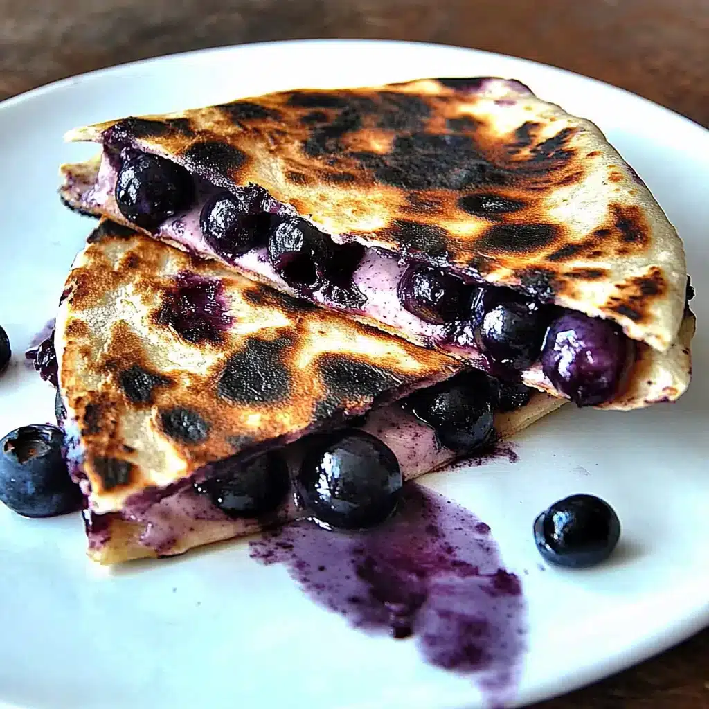 Blueberry Breakfast Quesadilla