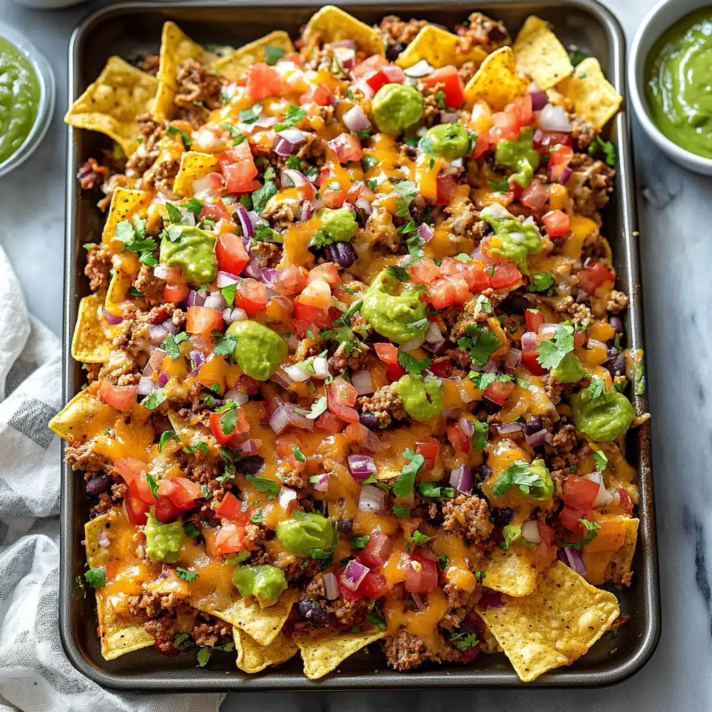 the best loaded nachos recipe in a casserole dish