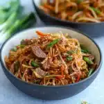 two pictures with different types of food in them