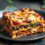 lasagna casserole with creamy and easy veggie lasagna