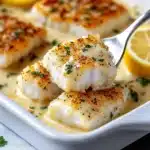 Image for Tasty Baked Cod in Coconut Lemon Cream Sauce