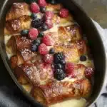berry stuffed french toast with cream cheese and berries