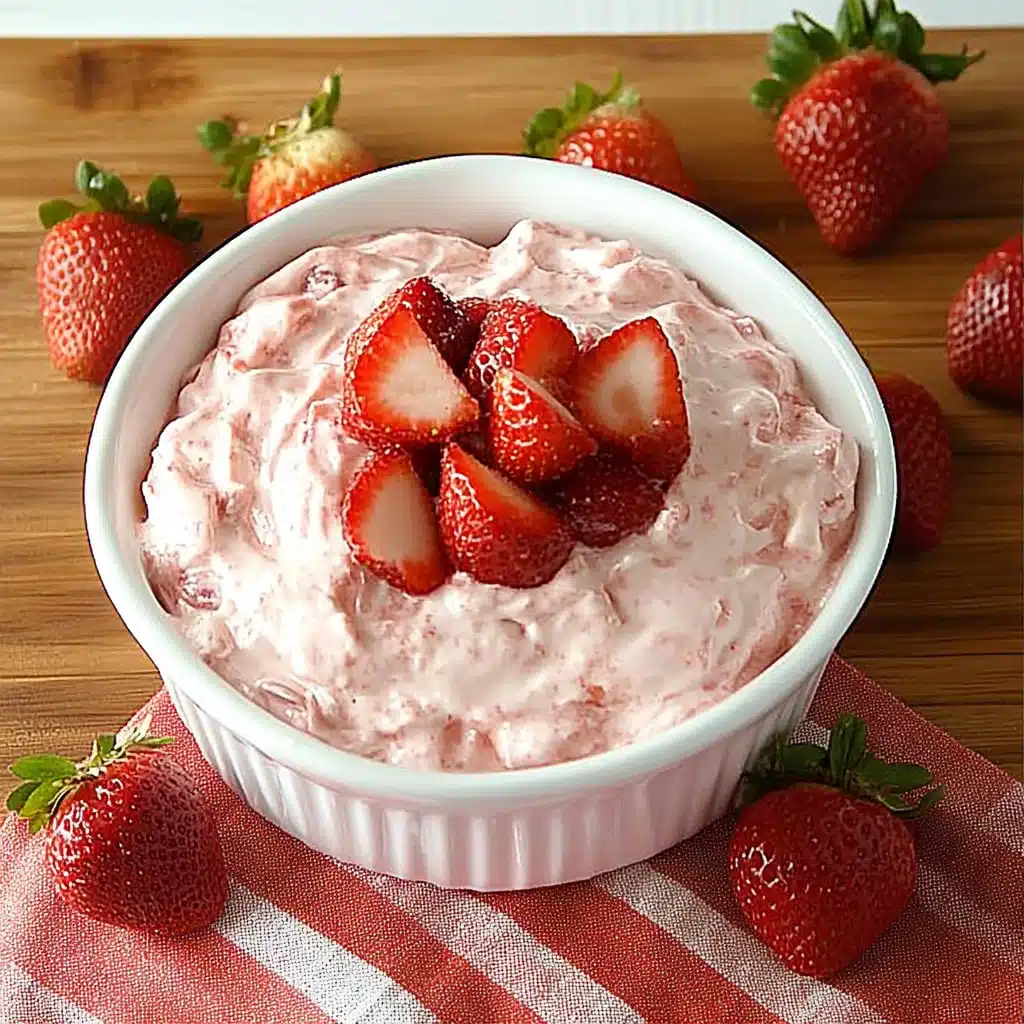 Strawberry cheesecake dip is a creamy, fluffy, no-bake appetizer with all the flavors of cheesecake - in a fraction of the time!