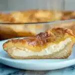 easy cheesecake crescent rolls on a white plate
