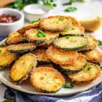crispy zucchini are a delicious and healthy side dish