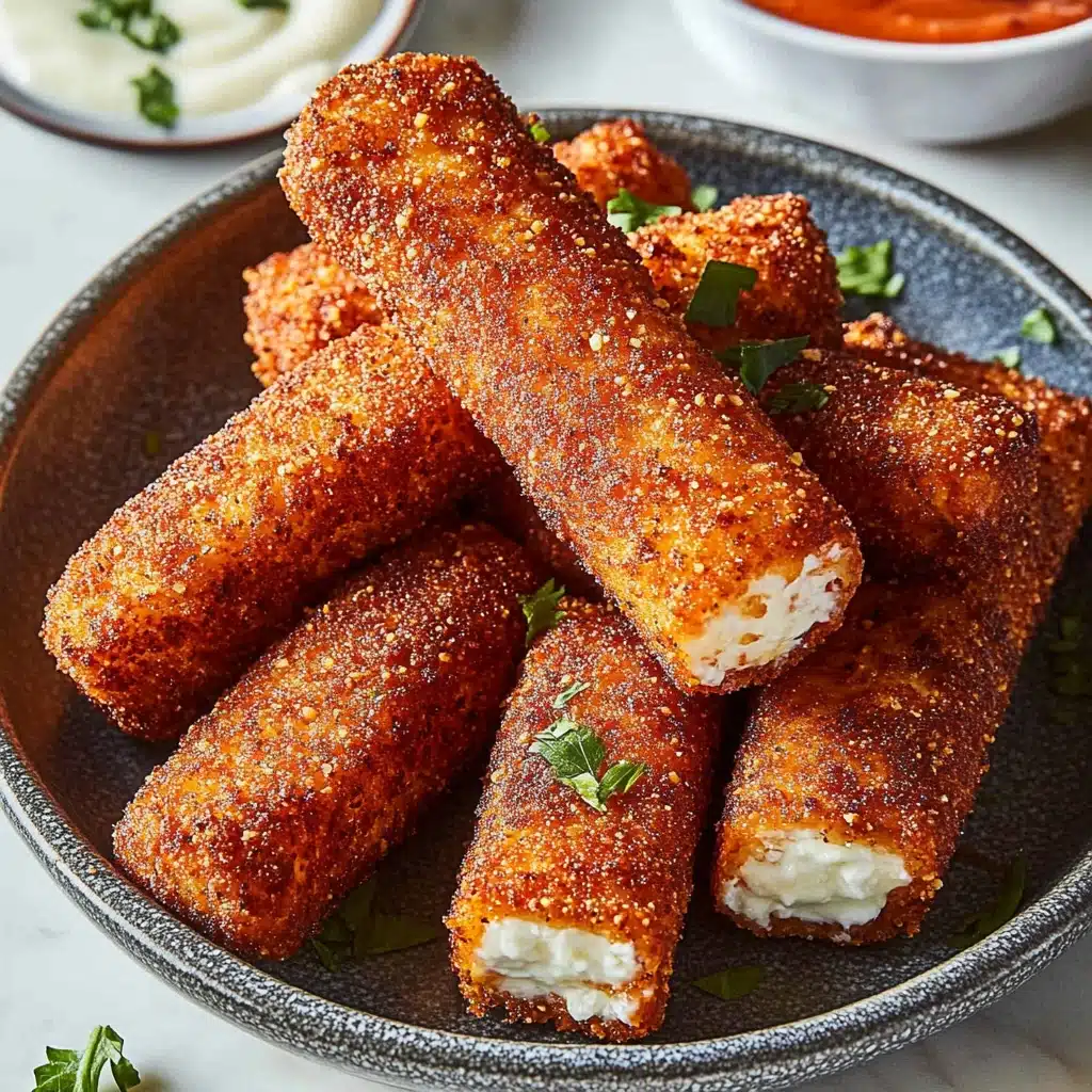 some fried food on a white plate with sauce