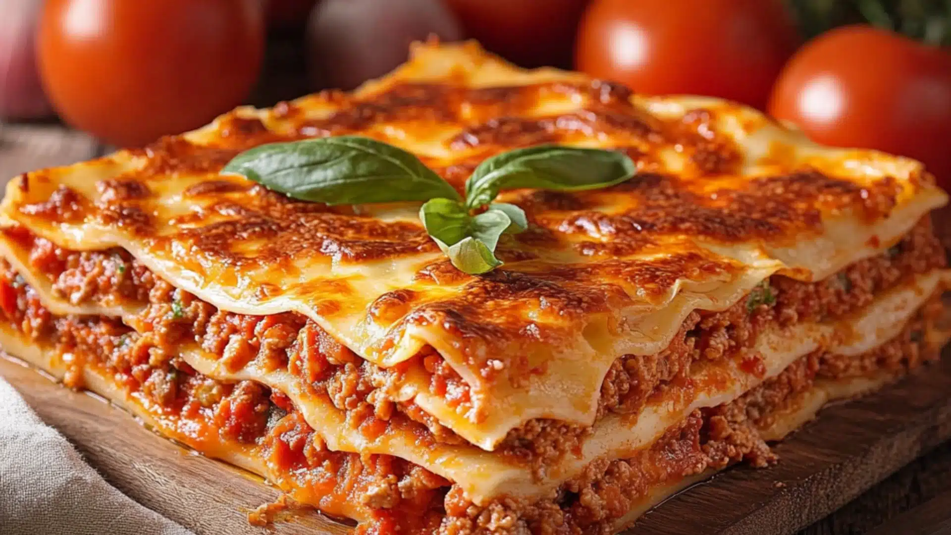 two pictures with the words authentic italian lasagna on them and an image of a plate full of lasagna