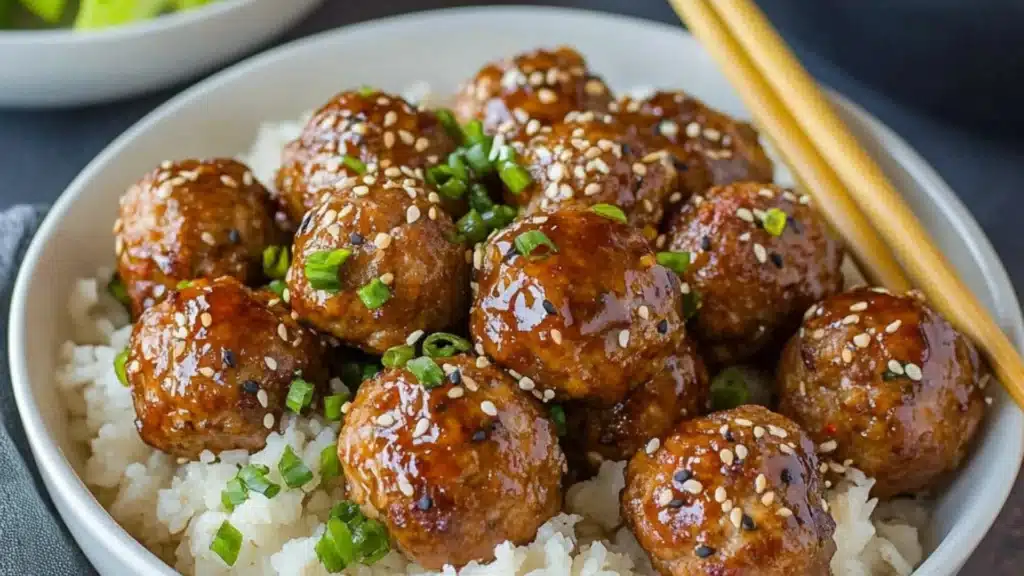 korean bbq meatballs with spicy mayo dip