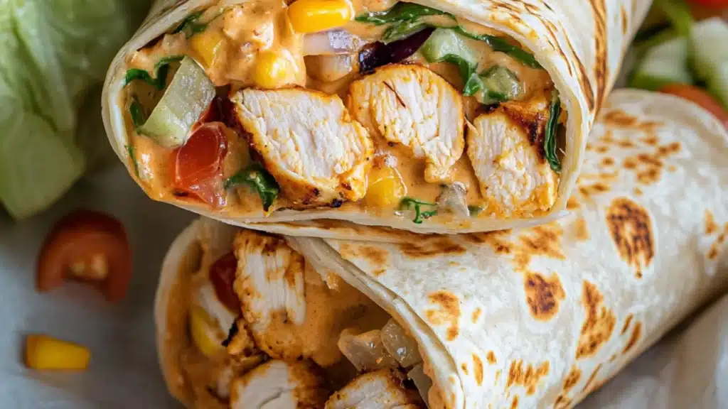 chicken burritos stacked on top of each other with the words chipotle ranch grilled