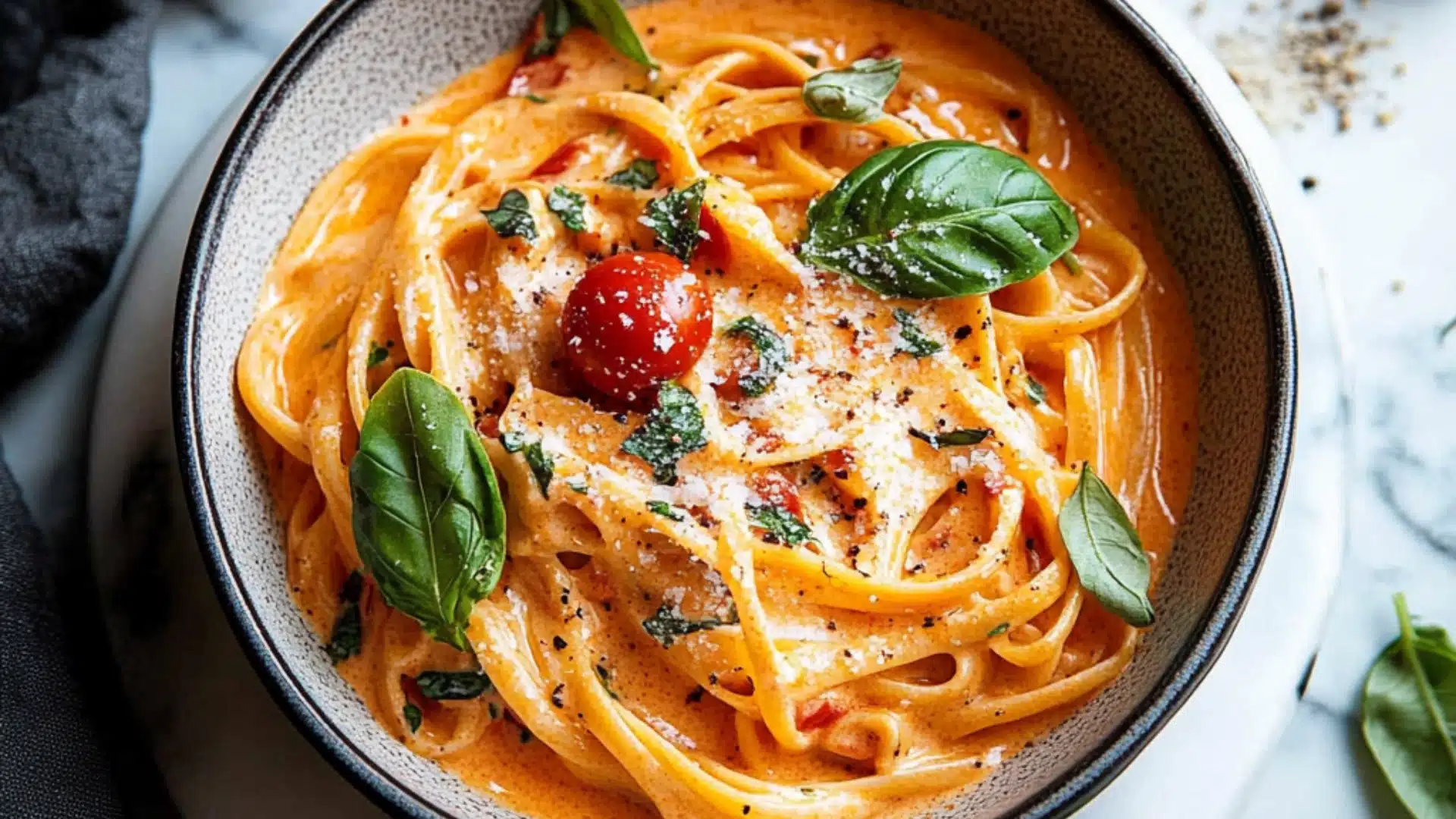 the best creamy one pot tomato pasta