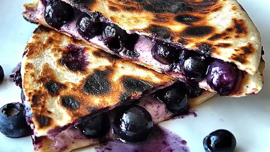 Blueberry Breakfast Quesadilla