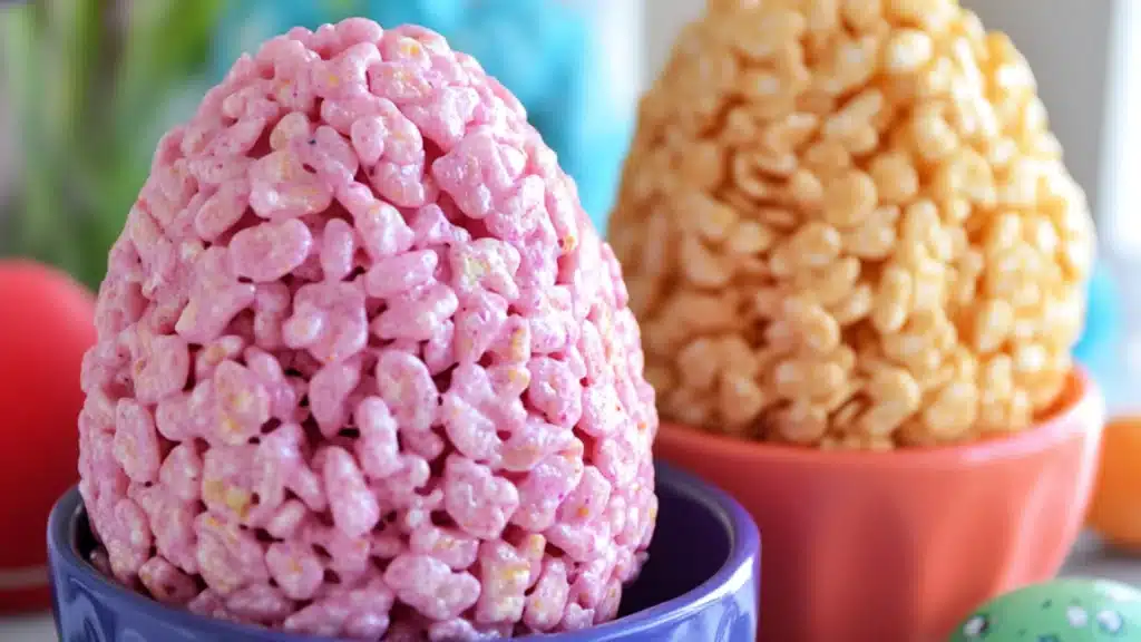 two pictures one shows an easter egg and the other shows how to decorate eggs with crochet