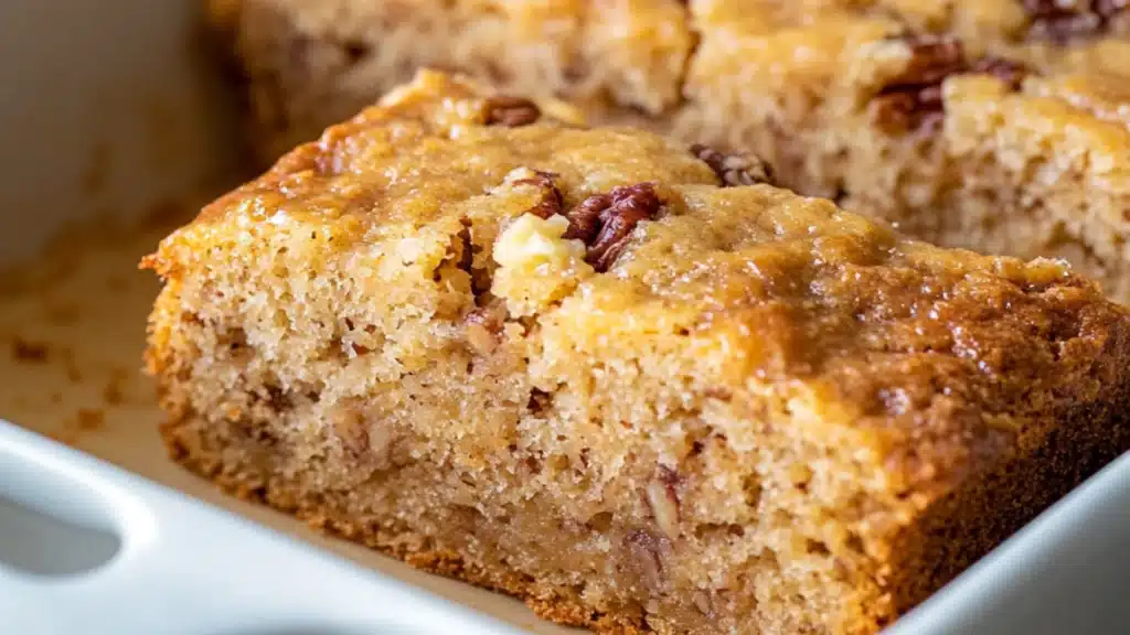 two pieces of cake sitting on top of a wooden cutting board