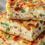Gooey Cheesy Appetizers: High Protein Cottage Cheese & Egg Breakfast Bars