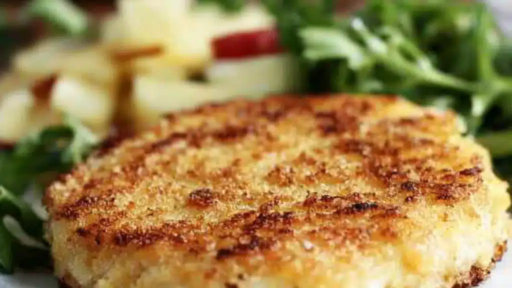 some food is sitting on a white plate and next to other foods that include onion rings