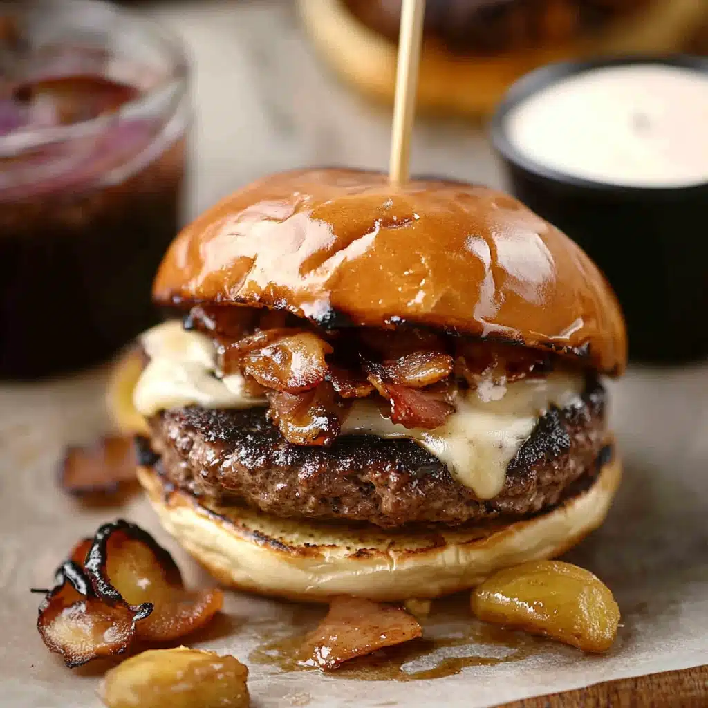 there are two burgers with onions on them and the words, irish pub burgers