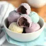 easy easter oreo truffles with white chocolate and sprinkles on top