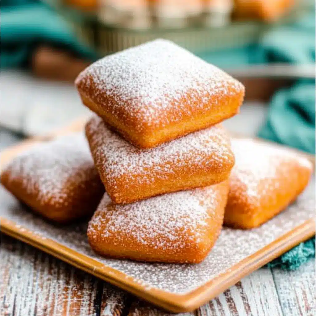 the perfect fluffy pastry recipe is made with vanilla french cremels and powdered sugar