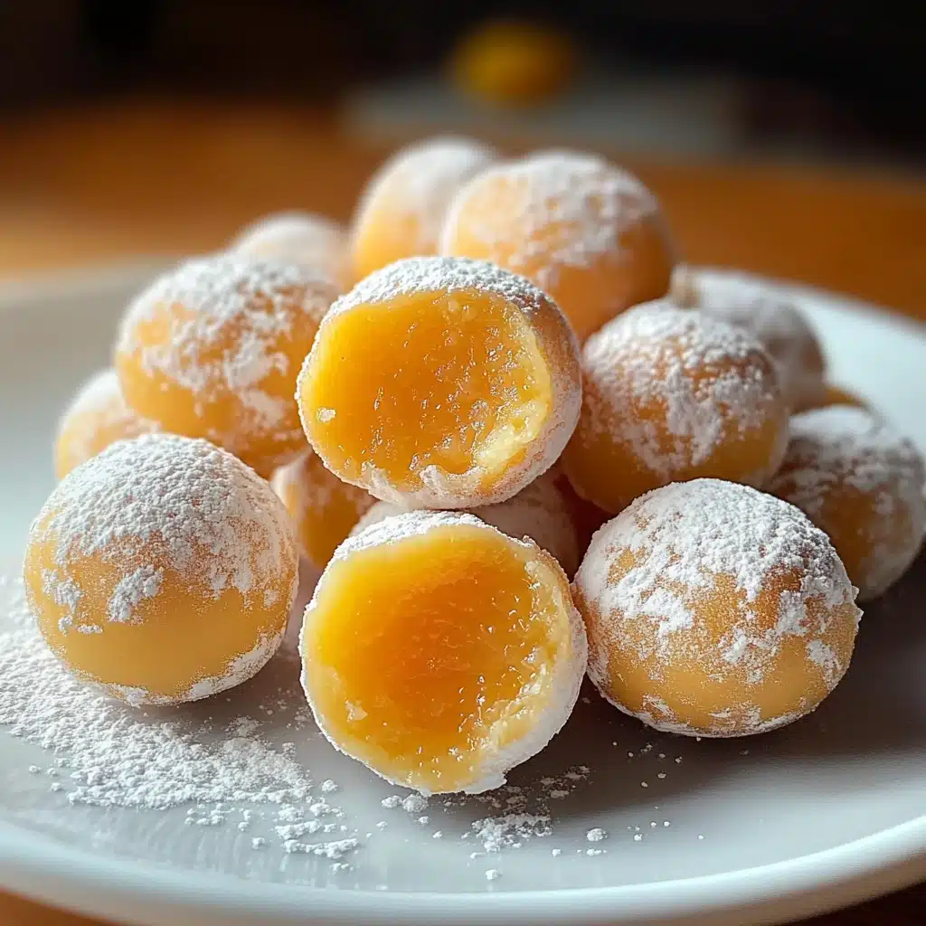 no bake orange creamsice truffles on a plate