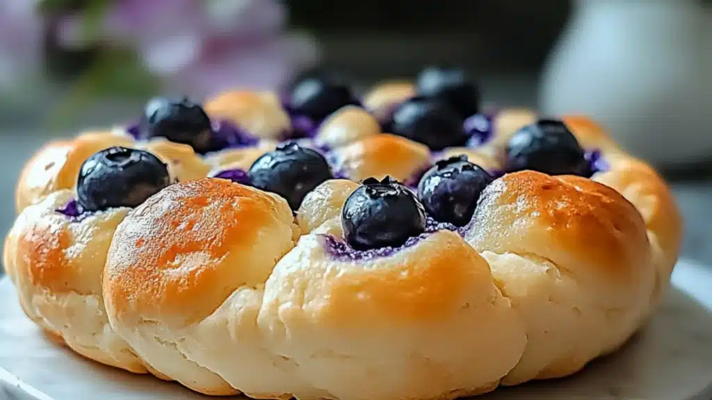 cottage cheese blueberry cloud bread with high protein low calories