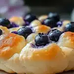 cottage cheese blueberry cloud bread with high protein low calories