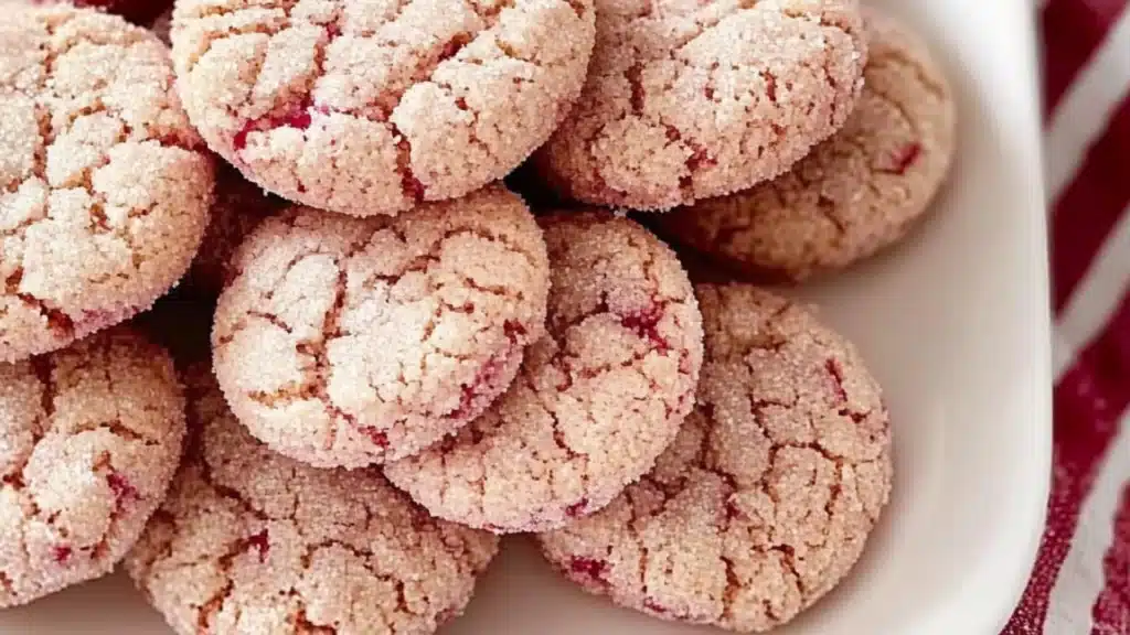 soft and chewy raspberry sugar cookies are the perfect treat for valentine's day