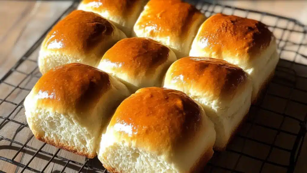 two pictures of bread with the words easy sweet confected milk bread on it