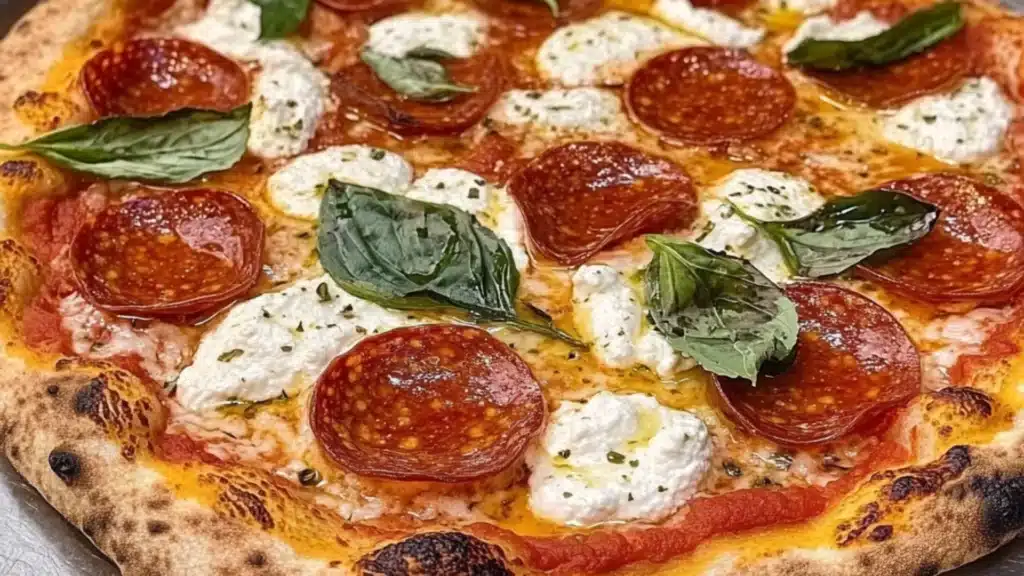 hot honey pepperoni ricotta pizza recipe