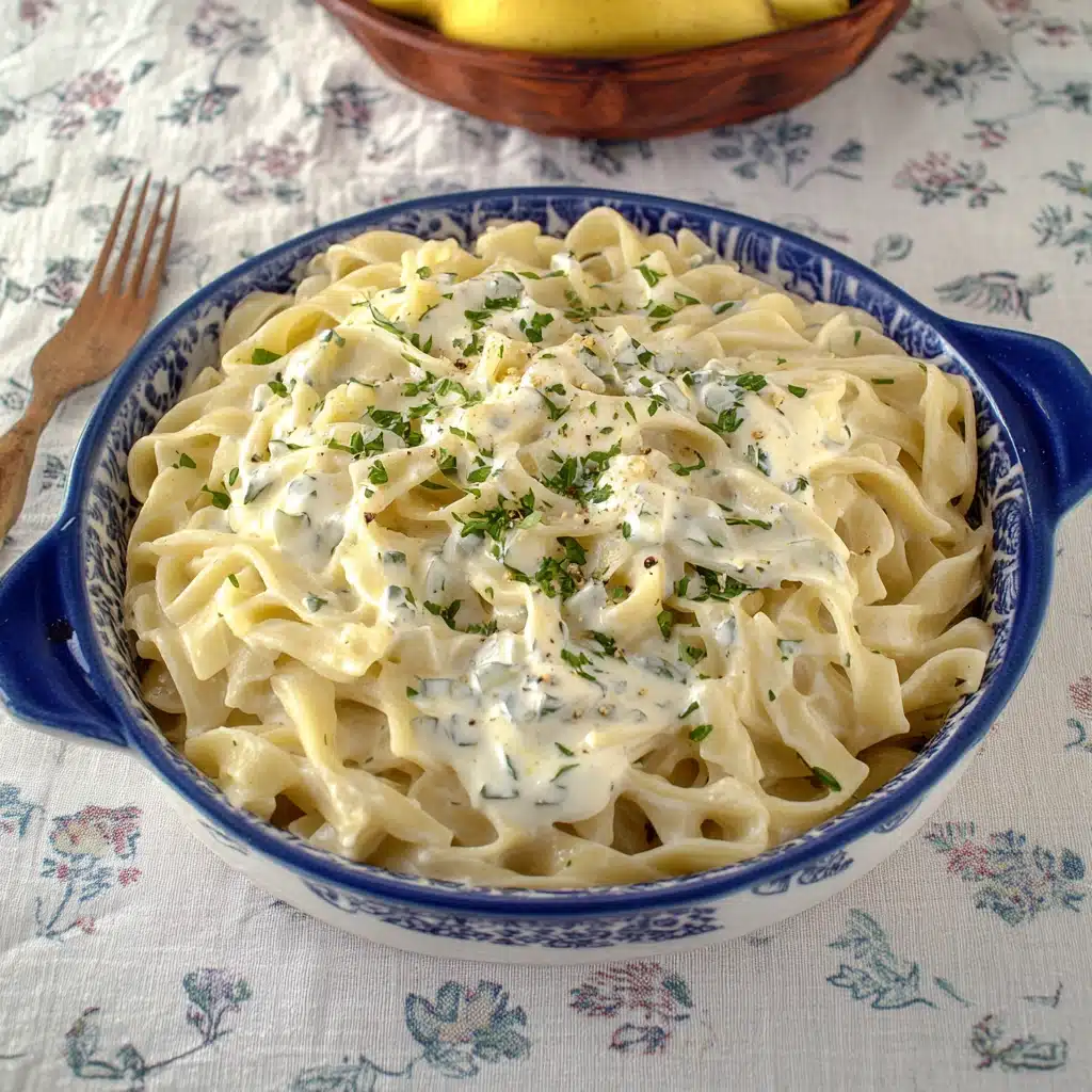 Polish Noodles with Sour Cream and Onions