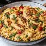Creamy Tuscan Chicken Orzo