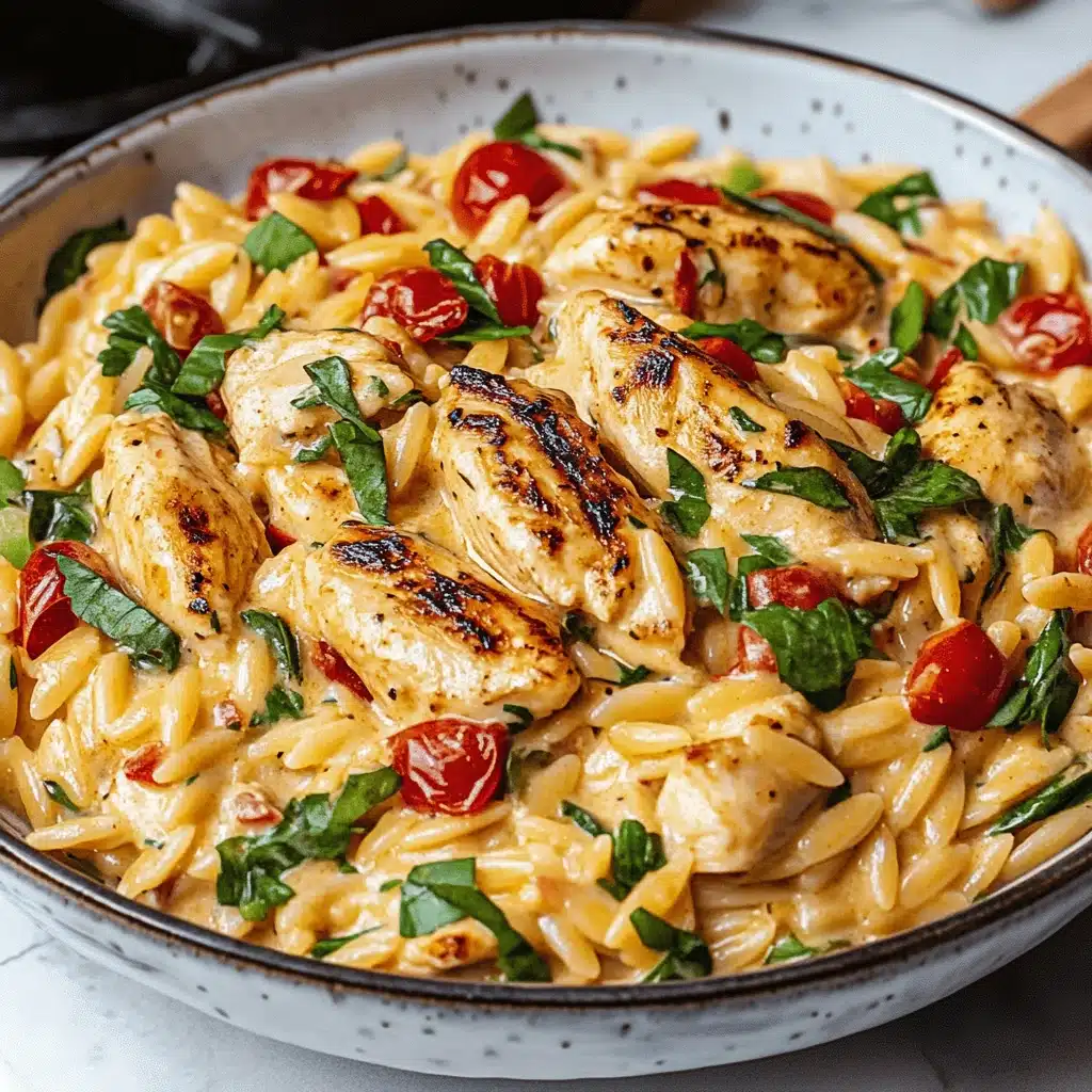 Creamy Tuscan Chicken Orzo