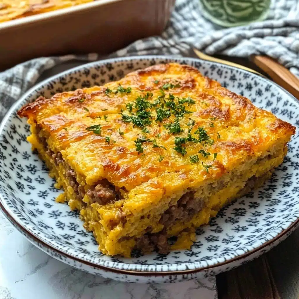 Pancakes And Sausage Casserole