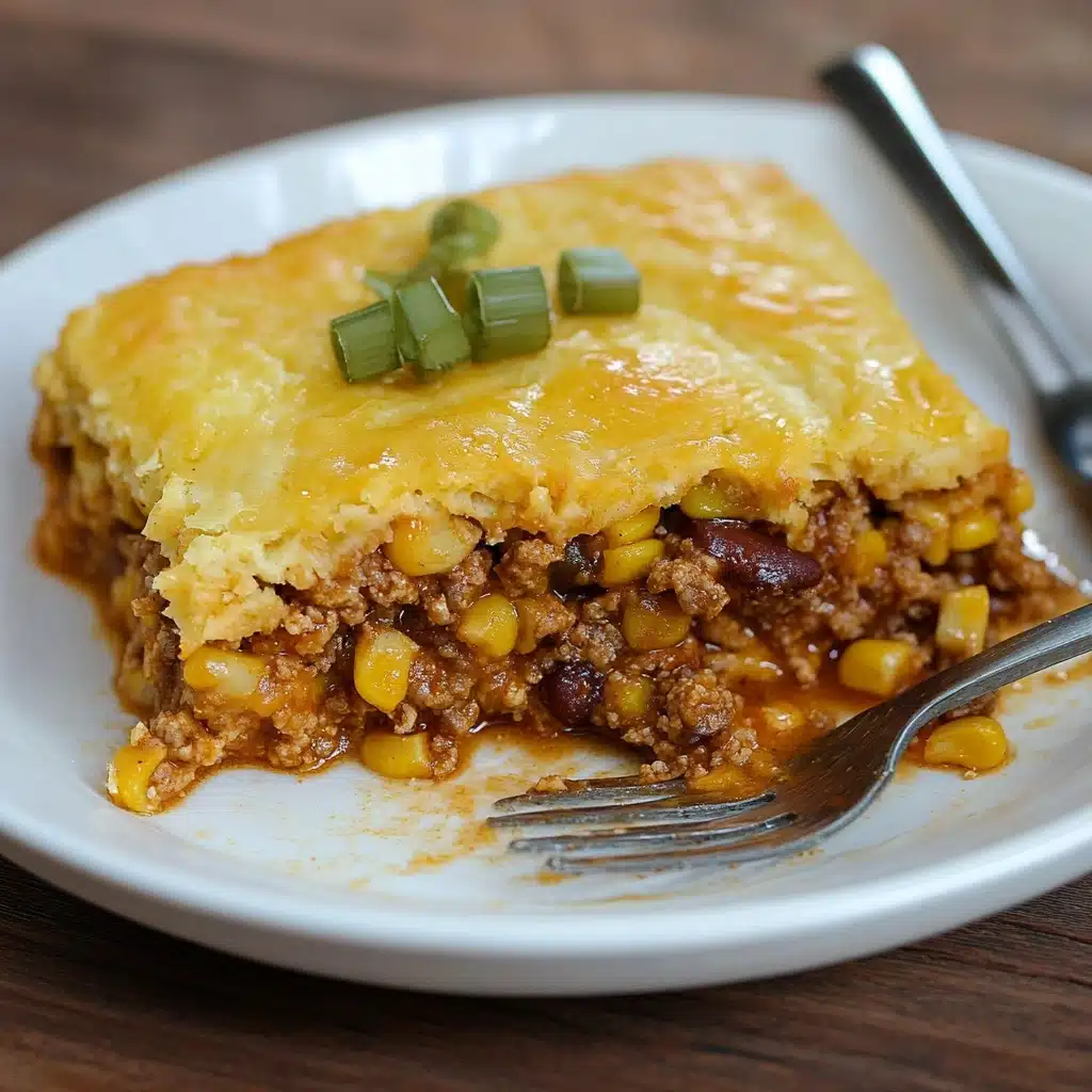 Easy Cheesy Taco Cornbread Casserole