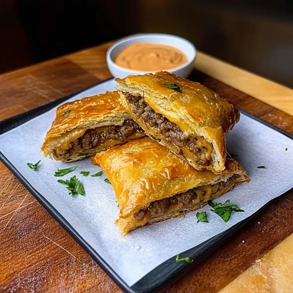 Cheeseburger Pockets Crescent Rolls