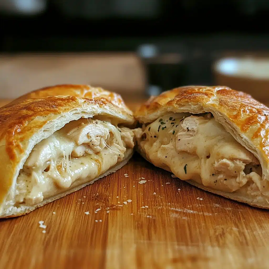 Baked Chicken Alfredo Calzones