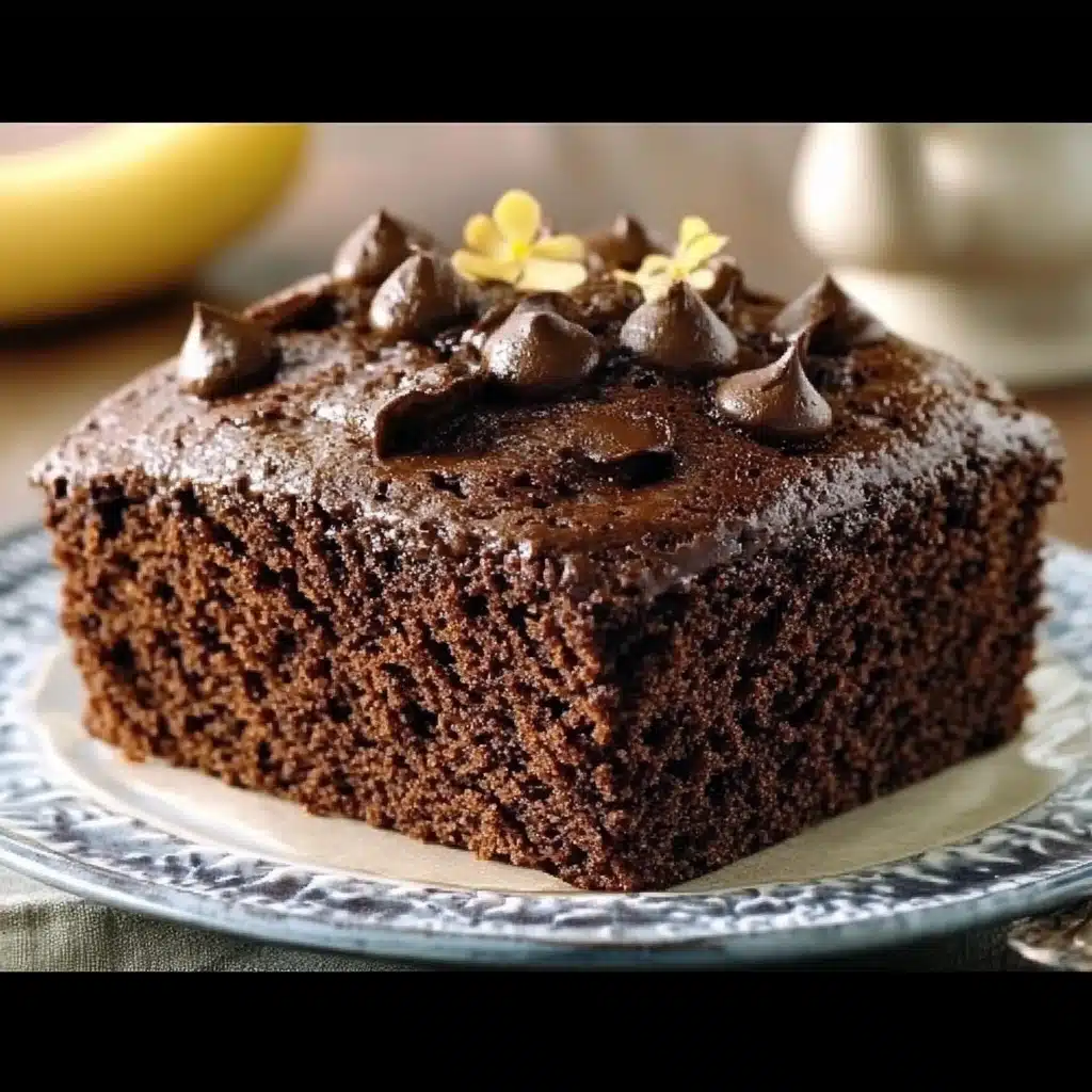 Chocolate Banana Applesauce Cake