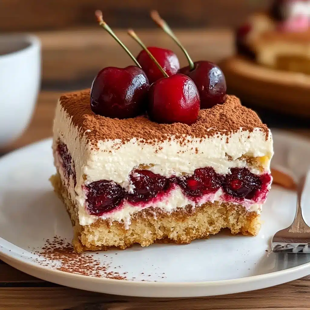the cover of cherry amarettoo tirami is stacked on top of each other