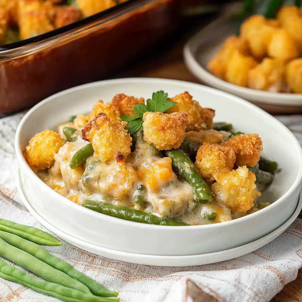 Green Bean Casserole with Tater Tots