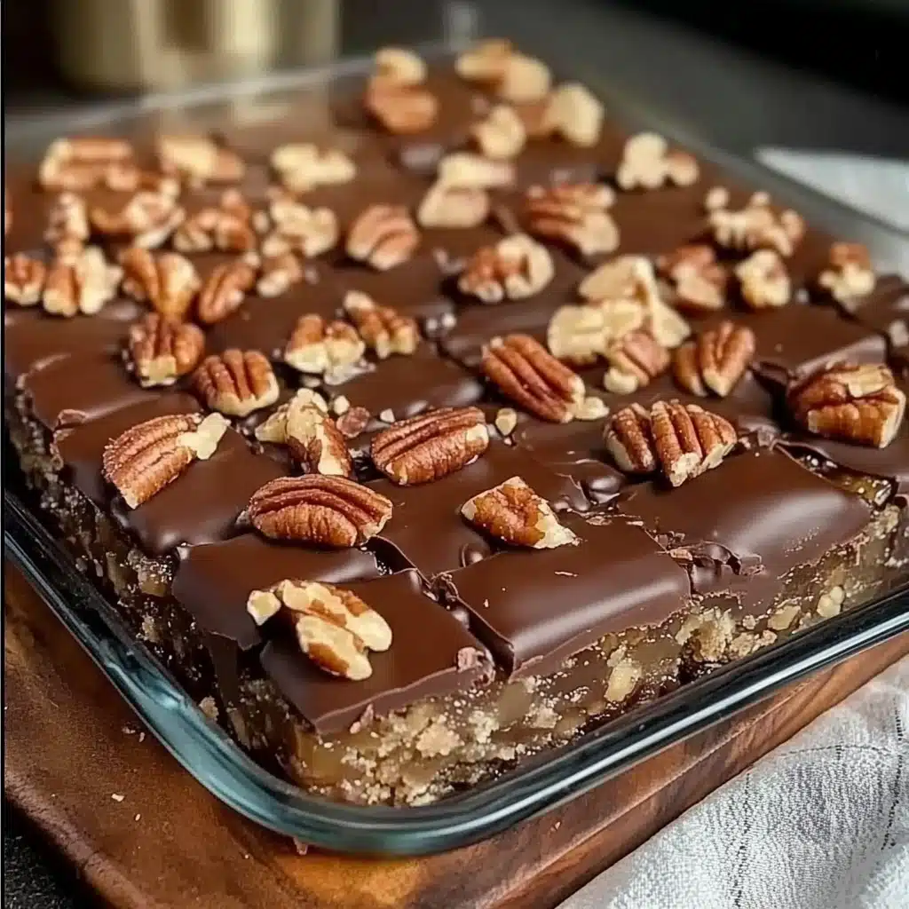 Chocolate Pecan Turtle Clusters