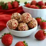 Strawberry Shortcake Energy Bites