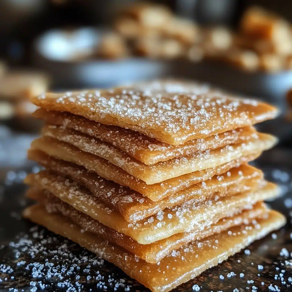 Delicious churro cracker candy showcasing a crunchy texture and sweet cinnamon flavor, highlighting an easy recipe to enjoy. Perfect for snacking anytime!