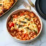 Cheesy White Bean Tomato Bake